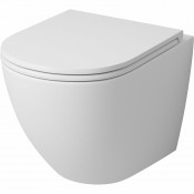 Унитаз подвесной Grossman Tornado Color GR-4455MSQ с сиденьем микролифт, белый матовый