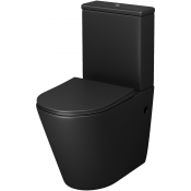 Унитаз-компакт Grossman Color GR-4480BMS с сиденьем микролифт, черный матовый