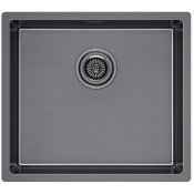 Мойка для кухни Paulmark Lassan Uni LA49-GM 49 вороненая сталь