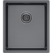 Мойка для кухни Paulmark Yuni Uni YU39-GM 39 вороненая сталь