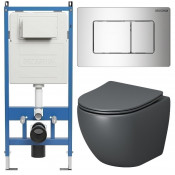 Унитаз с инсталляцией Grossman 97.4455GMS.04.10M с клавишей смыва