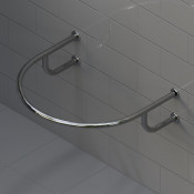 Kranik поручень для полукруглой раковины напольный Р9-32-220-700-550