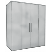 Душевой уголок AvaCan FC2 170-190 + SC 80 MT 170-190x80 хром/матовое