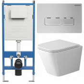 Унитаз с инсталляцией Grossman 97.4479SQ.03.110 с клавишей смыва