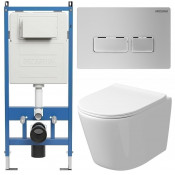 Унитаз с инсталляцией Grossman 97.4477SQ.03.110 с клавишей смыва