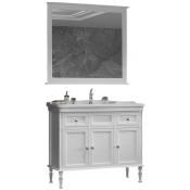 Комплект мебели для ванной Opadiris Кантара 00-00003680/4640021063583/00-00003714 105 белый матовый