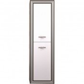 Шкаф-колонна Opadiris Карат Z0000003940 50 белый глянцевый с серебряной патиной