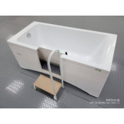 Ванна для инвалидов и пожилых с дверцей лежачая антискольжение 1400х700х630 мм СЛИВ СЛЕВА