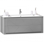 Тумба с раковиной Opadiris Луиджи 00-00007192/050600-u-01 120 серый матовый