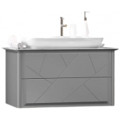 Тумба с раковиной Opadiris Луиджи 00-00005940/074400-u-01 90 серый матовый