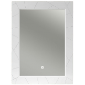Зеркало Opadiris Луиджи 00-00006551 70x100 с подсветкой и подогревом белый матовый