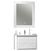 Комплект мебели для ванной Opadiris Луиджи 00-00006179/640177/00-00006554 80 белый матовый