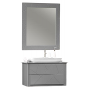 Комплект мебели для ванной Opadiris Луиджи 00-00005940/074400-u-01/00-00006559 90 серый матовый