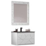 Комплект мебели для ванной Opadiris Луиджи 00-00005939/050409-u97-01/00-00006557 90 белый матовый