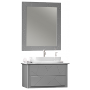 Комплект мебели для ванной Opadiris Луиджи 00-00005940/Z0000011155/00-00006559 90 серый матовый