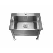 Ногомойка из нержавеющей стали 700х500х210 мм НА КАРКАСЕ 450 мм