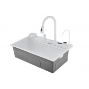 Многофункциональная кухонная мойка Savol S-SC002W белая