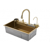 Многофункциональная кухонная мойка Savol S-SC002C матовое золото