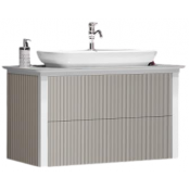 Тумба с раковиной Opadiris Рубинно 00-00005943/074400-u-01 90 cерый глянцевый