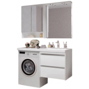 Комплект мебели для ванной Opadiris Фреш 00-00007084/ФР-00001528/00-00002177/00-00002128 120L белый глянцевый