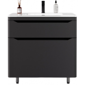 Тумба с раковиной Style Line Марелла СС-00002403/СС-00002376 80 серый