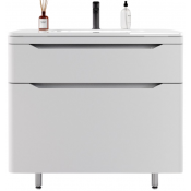 Тумба с раковиной Style Line Марелла СС-00002416/СС-00002377 90 белый матовый