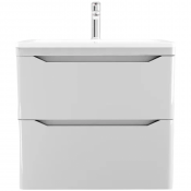 Тумба с раковиной Style Line Марелла СС-00002408/СС-00002368 70 белый глянец