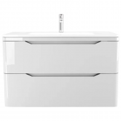 Тумба с раковиной Style Line Марелла СС-00002414/СС-00002377 90 белый глянец