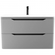 Тумба с раковиной Style Line Марелла СС-00002415/СС-00002377 90 серый