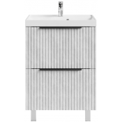 Тумба с раковиной Vod-ok Дольче 60 белый камень