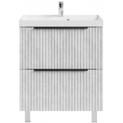 Тумба с раковиной Vod-ok Дольче 70 белый камень