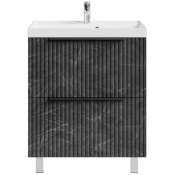 Тумба с раковиной Vod-ok Дольче 70 мрамор графит