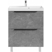 Тумба с раковиной Vod-ok Дольче 70 мрамор серый