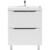 Тумба с раковиной Vod-ok Дольче 70 белый глянец