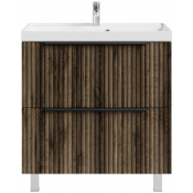 Тумба с раковиной Vod-ok Дольче 80 дуб крымский коричневый 131005-9005