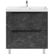 Тумба с раковиной Vod-ok Дольче 80 мрамор графит