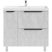 Тумба под раковину Vod-ok Дольче 90 L белый камень 57805