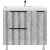 Тумба с раковиной Vod-ok Дольче 90 R горный камень 57807