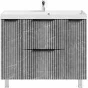 Тумба с раковиной Vod-ok Дольче 100 мрамор серый