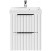 Тумба под раковину Vod-ok Дольче 50 подвесная белый глянец