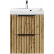 Тумба с раковиной Vod-ok Дольче 50 подвесная, дуб тортуга 2357-43