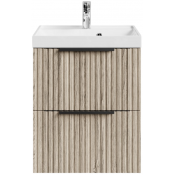 Тумба с раковиной Vod-ok Дольче 50 подвесная дубослив ореховый светлый