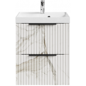 Тумба под раковину Vod-ok Дольче 50 подвесная мрамор белый натур милк
