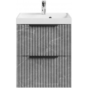 Тумба под раковину Vod-ok Дольче 50 подвесная, мрамор серый софт тач 4044-1