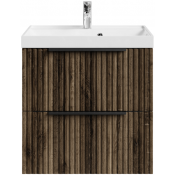 Тумба с раковиной Vod-ok Дольче 60 подвесная дуб крымский коричневый