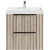 Тумба с раковиной Vod-ok Дольче 60 подвесная дубослив ореховый светлый