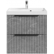 Тумба под раковину Vod-ok Дольче 60 подвесная мрамор серый