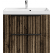 Тумба с раковиной Vod-ok Дольче 70 подвесная дуб крымский коричневый