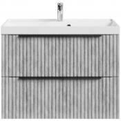 Тумба с раковиной Vod-ok Дольче 80 подвесная горный камень