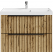 Тумба с раковиной Vod-ok Дольче 80 подвесная дуб тортуга